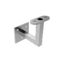 Railing holder for LED lighting, flat surface AISI304 polished