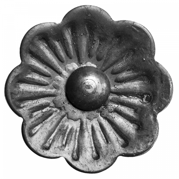 Decorative steel flower D62 mm 4 mm