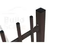 MEP1 Metāla žoga posms H2000mm, RAL8017