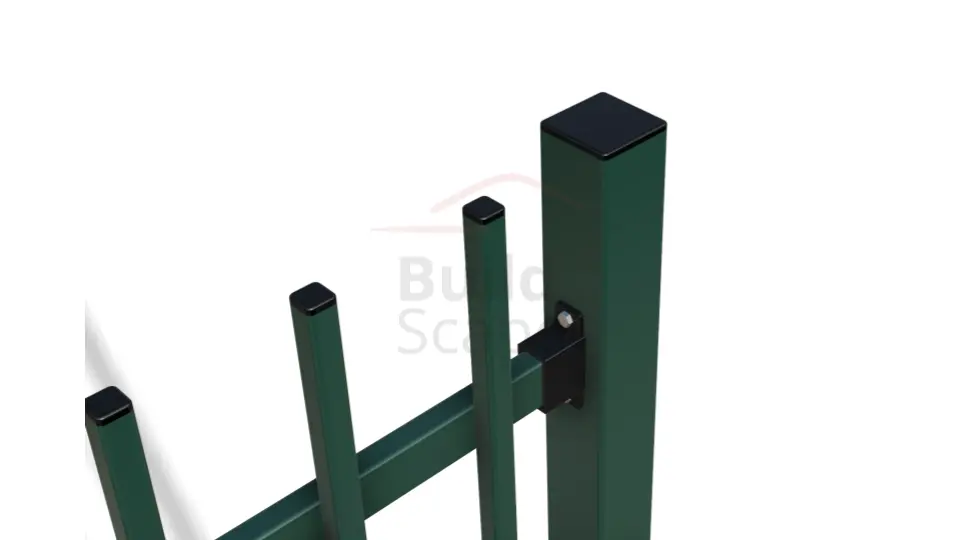 MEP3 Metāla žoga posms H2000mm, RAL6005