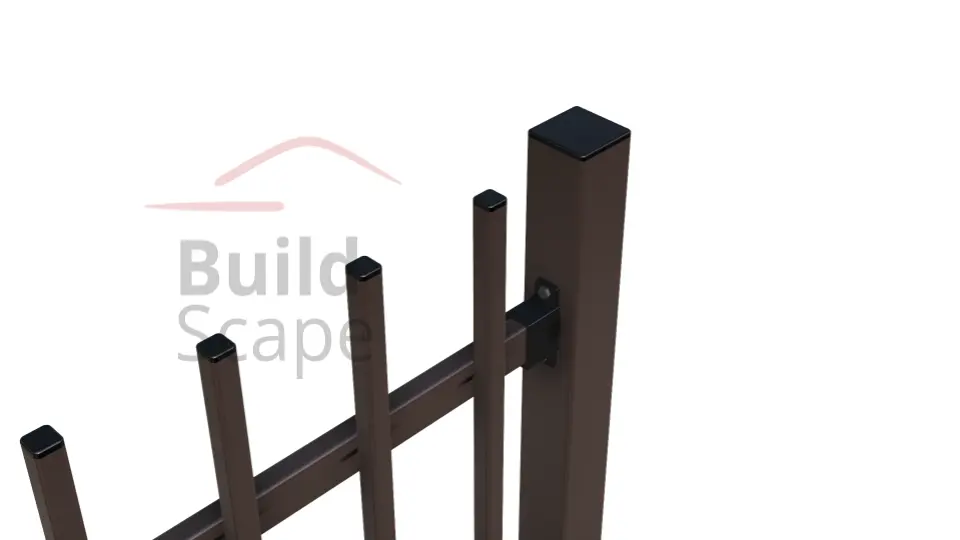 MEP3 Metal fence H1700mm, RAL8017