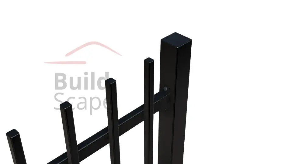 MEP3 Metāla žoga posms H1700mm, RAL9005