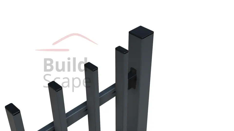 MEP4 Metāla žoga posms H1500mm, RAL7016