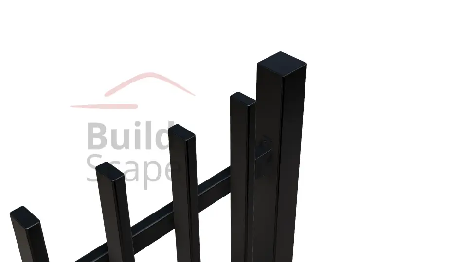 MEP4 Metāla žoga posms H1500mm, RAL9005