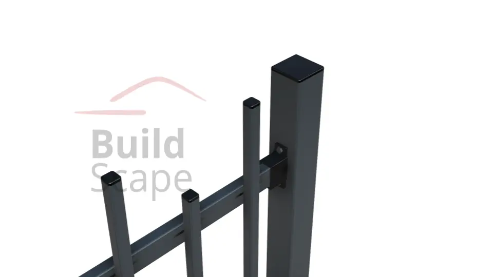 MEP5 metal fence H2000mm, RAL7016