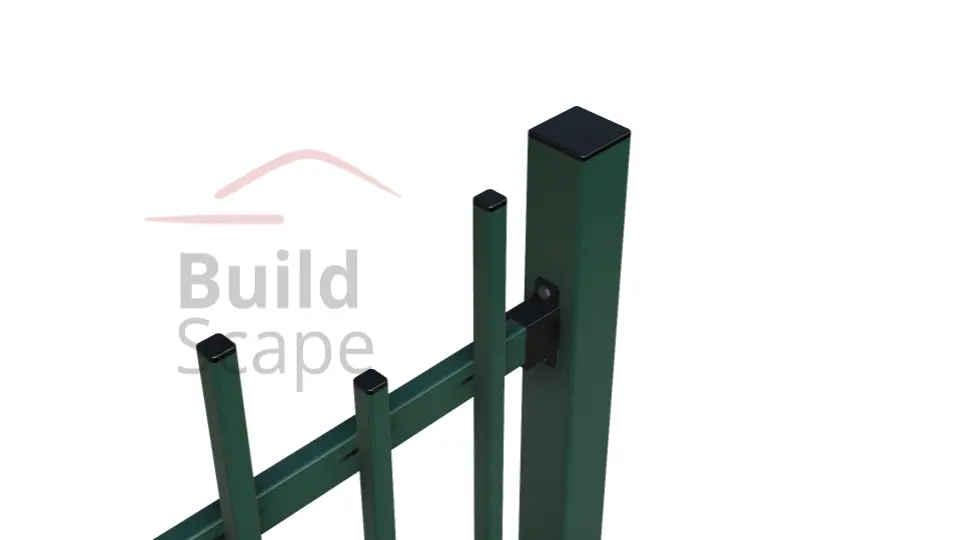 MEP5 Metal fence H2000mm, RAL6005