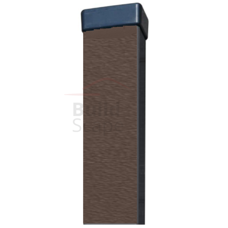 Metāla stabs H2.2m 100x100x2mm, RAL8019