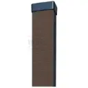 Metal post H2.4m 120x120x3mm, RAL8019