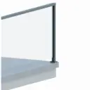 Alumīnija stabs 55x50cm, kreisais (neapstrādāts)