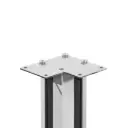 Margu savienotājs stūra stabam, AISI 304 (neapstrādāts)