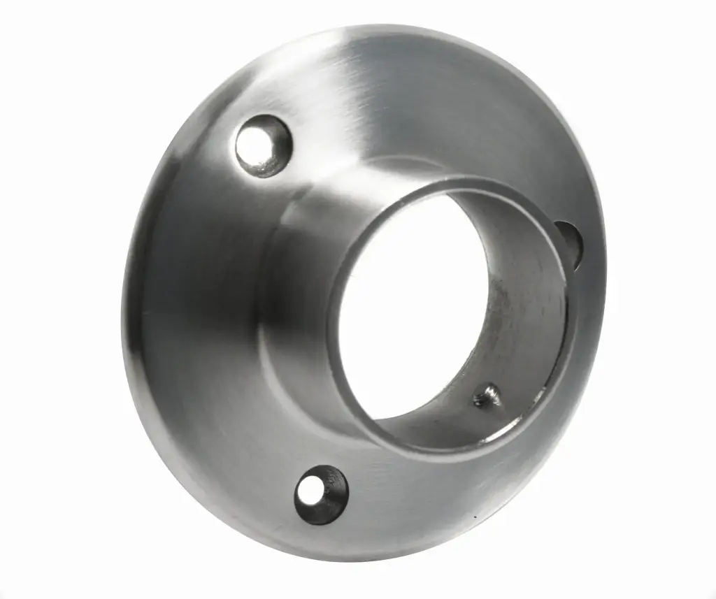 Wall and bottom handrail fastening D48,3mm AISI 304 (Satin)