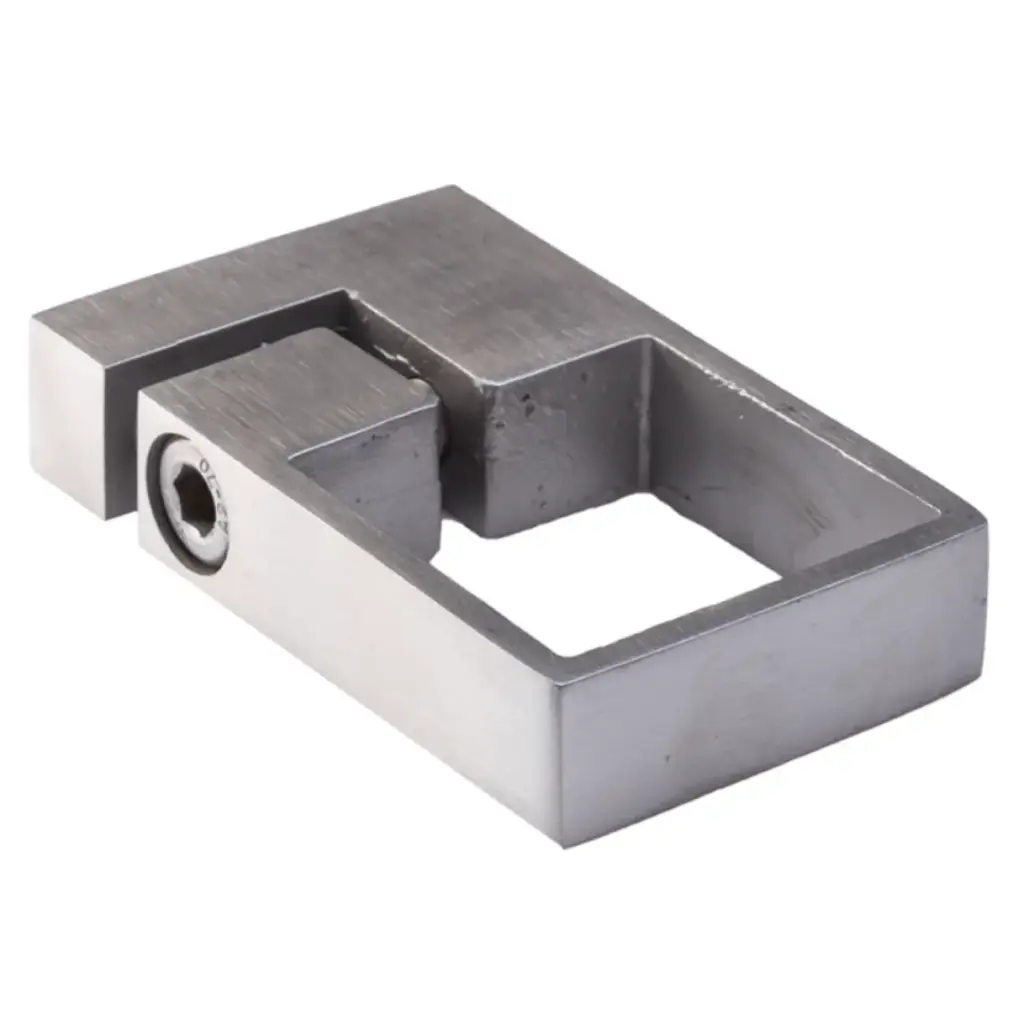 Post clamping bracket 40x40mm, 80x47mm, AISI304 SATIN 
