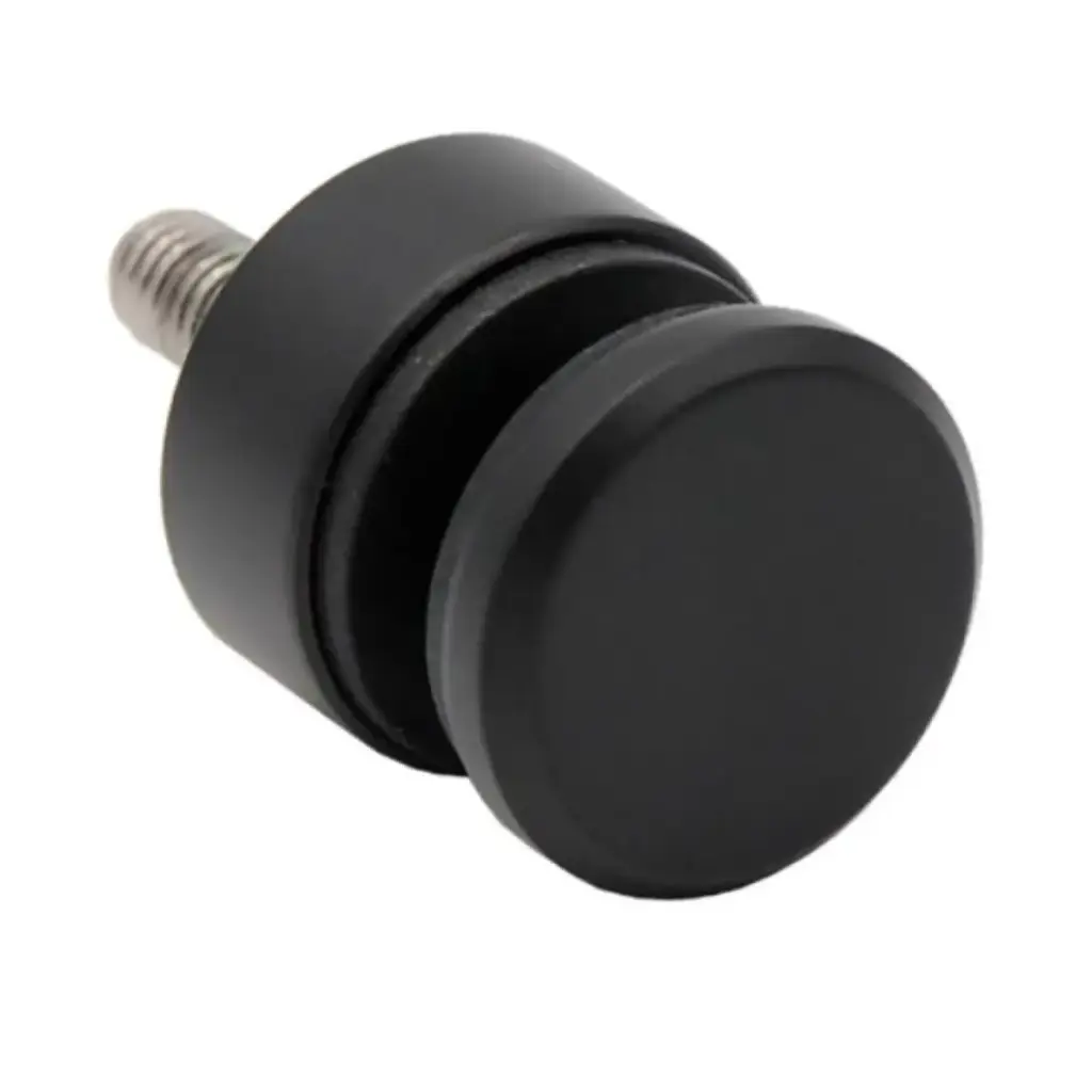 Stikla turētājs M8 D30, RAL9005 AISI 304 (6-12mm)