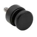 Stikla turētājs M8 D30, RAL9005 AISI 304 (6-12mm)