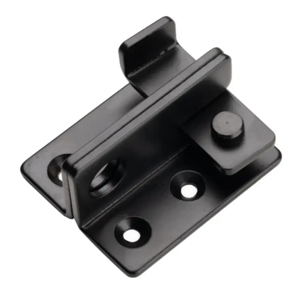 Gate latch H62xL60mm, with bolt (right)