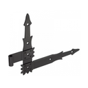 Angled hinge black D9 x H220 x L295 x 2.8 mm (Left)