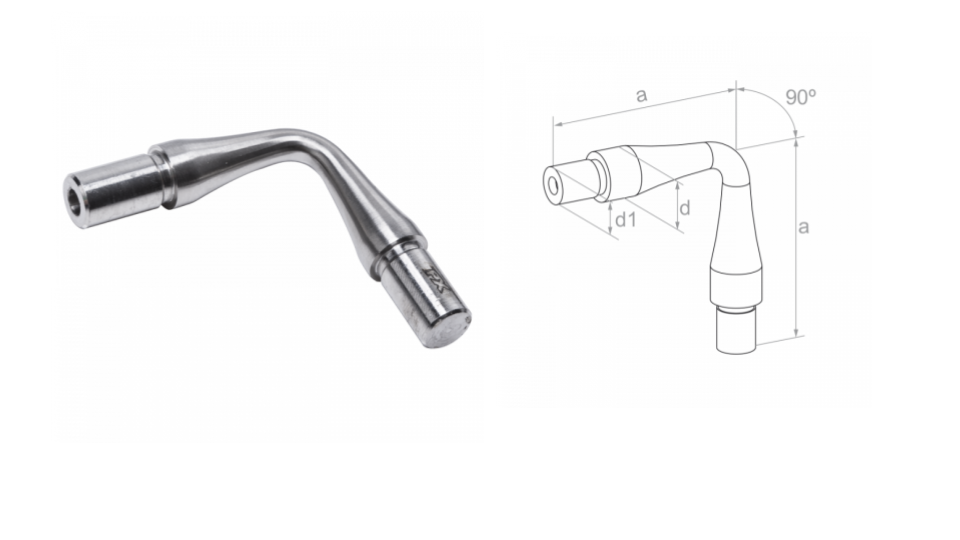 Regulējamais līkums d12 d10 a54 AISI 304