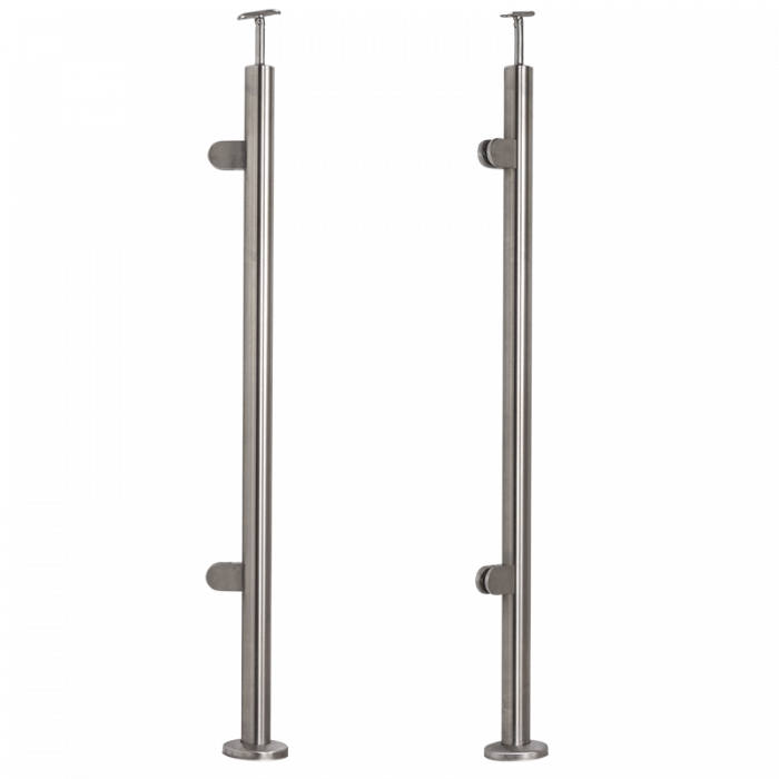 Стойка перил D42,4 H1130mm, AISI 304