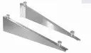 Stikla nojumes balsta komplekts (2 stiprinājumi), stikla turētājs d30mm, stiklam t 8-12,76 mm AISI 304