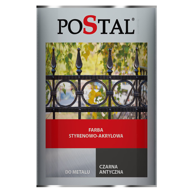 Styrene-acrylic paint, black antique (1L)