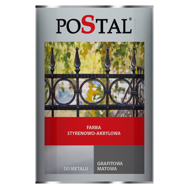 Styrene-acrylic paint, graphite-mat (1L)