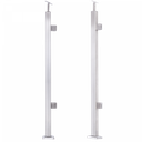 Right balustrade post made of stainless steel 40x40 H1060 AISI 304