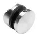 Punktveida stikla turētājs d50mm, M10, apaļai virsmai d42,4mm, AISI 304 slīpēts (8-17.52mm) 