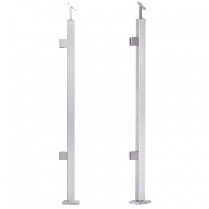 Inox post left 40x40 H1060 AISI 304