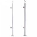 Inox post left 40x40 H1060 AISI 304