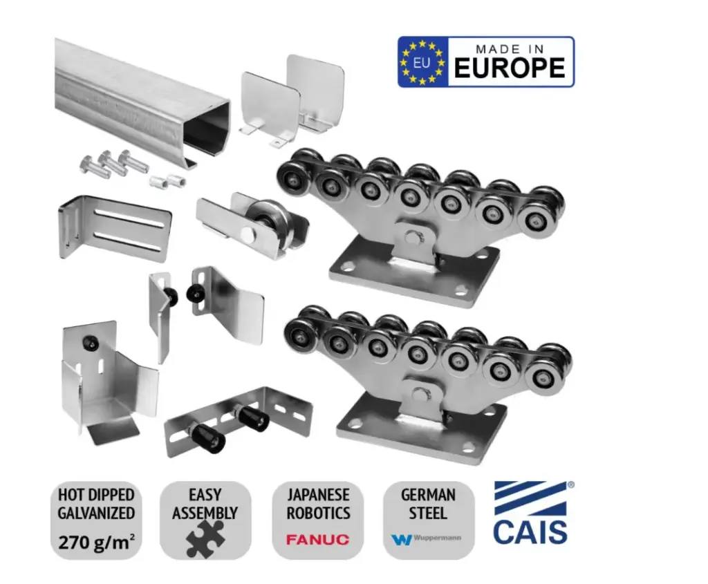 Bīdāmo vārtu furnitūras komplekts E-BOX MAMBA MAX 10.0 