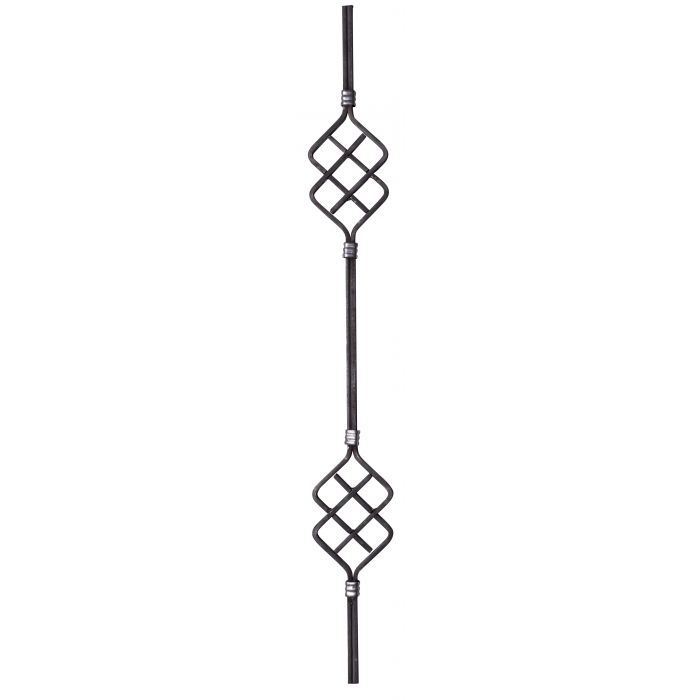 Forged steel baluster 12x12 mm H800 mm