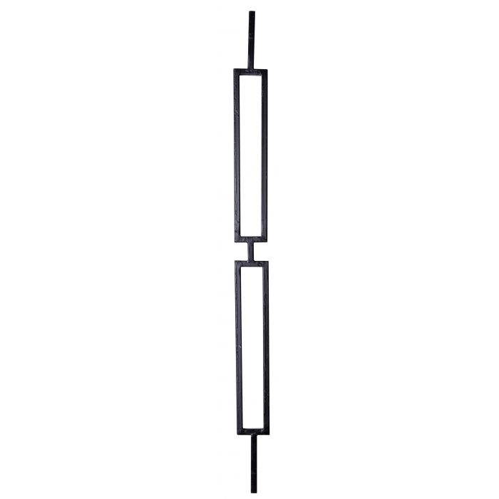 Forged steel baluster 10x10 mm H800xL610 mm