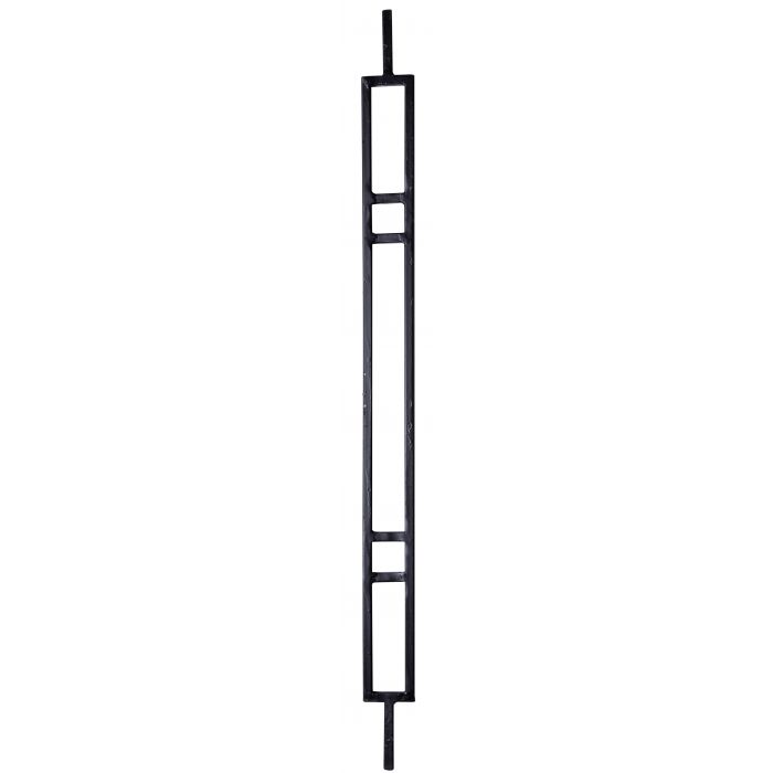Forged steel baluster 10x10 mm H800xL660 mm