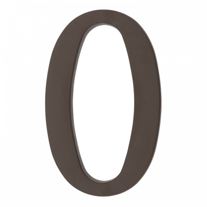 Cipars  &quot;O&quot; plastmasas melns/brūns 180 mm