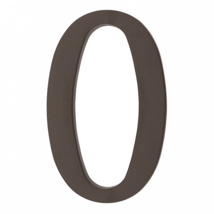 Plastic digit "O" black/brown 180 mm