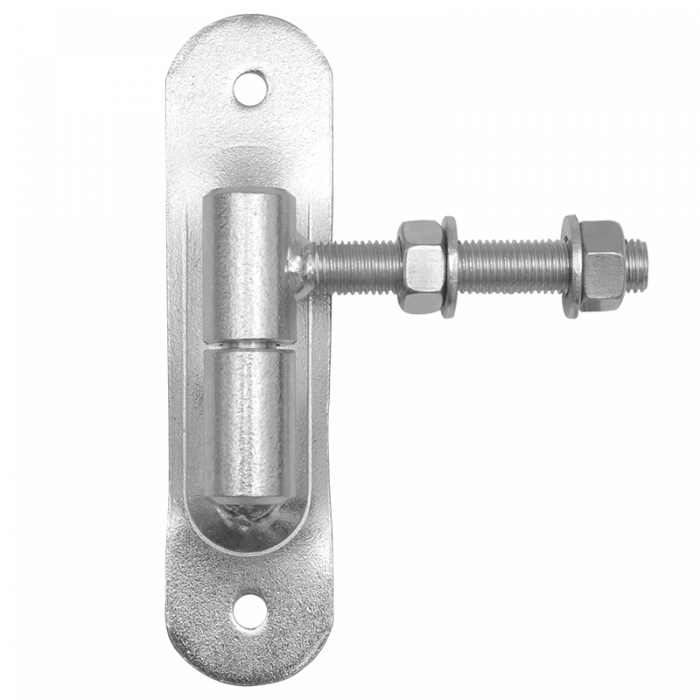 Adjustable hinge D24 M12 140 x 40 mm