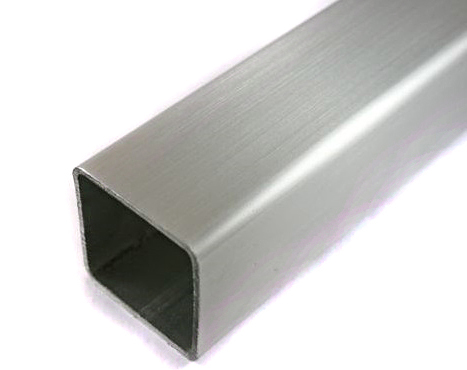 Tubo cuadrado 40x40x2mm L1000mm AISI 304, SATIN