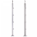 INOX Margu statnis, ar šķērstieņa turētājiem 40x40 H1060mm, AISI 304