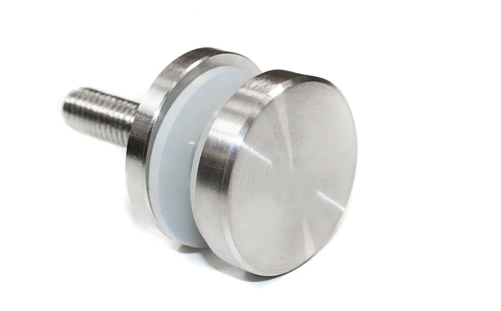 Punktveida stikla turētājs d30mm, M8, AISI304 slīpēts (4-16,76mm)