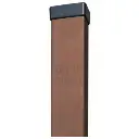 Metal post H2.3m 100x100x2mm, RAL8017