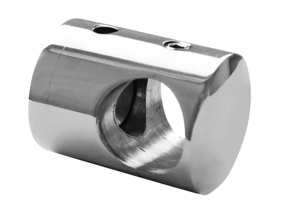 Crossbar holder, d12mm, for flat surface AISI304 polished
