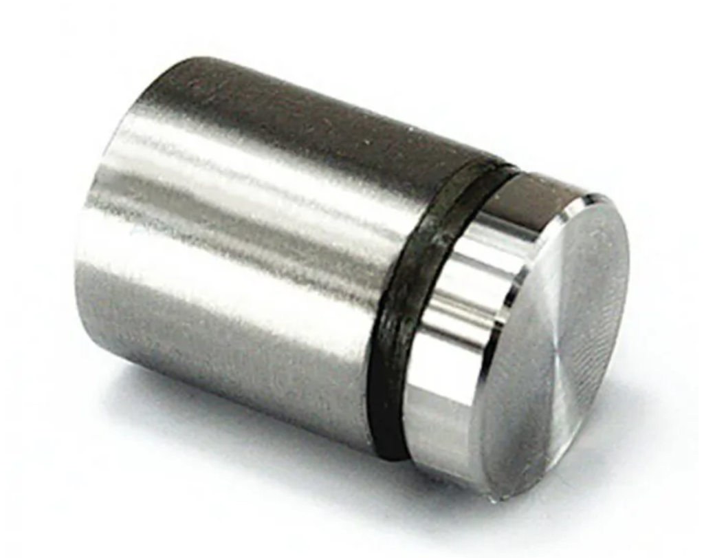 Glass clamp M10 D19 AISI 304, Satin (4-10mm)