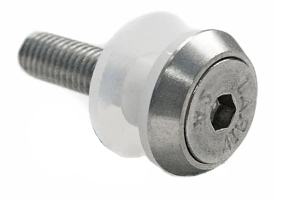 Stikla turētājs ar konisku paplāksni M8X40 D22 mm AISI 305, Satin