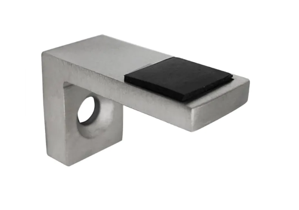 Glass bracket for flat system 40x25x20mm, Satin