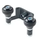 Sliding gate bracket with rubber rollers, RAL7016 (60mm)
