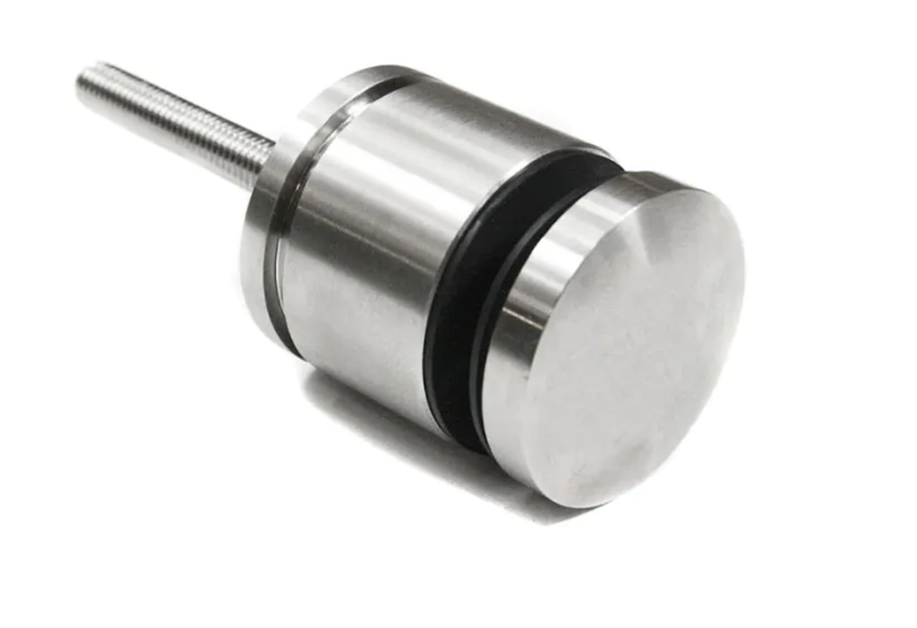 Punktveida stikla turētājs d50mm, M10, regulējams 35-55mm, AISI 304 slīpēts (8-17.52mm)