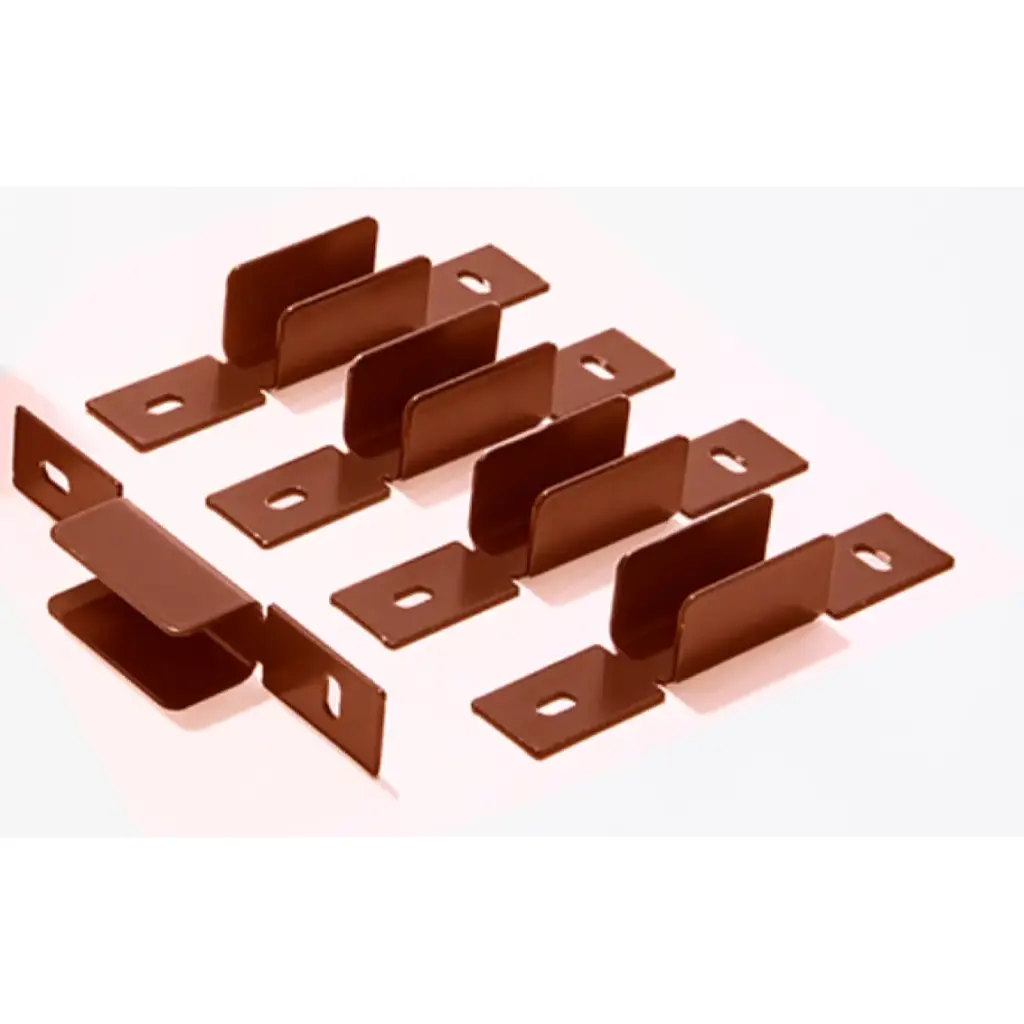 Metal Fence Panel fastening for fence 20x40mm, RAL8003