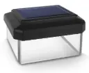 Saules LED lampa žoga stabam 80x80mm