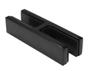 Glass clamp 103x34x25mm, AISI 316, RAL9005