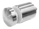 Point glass holder d40mm, M10, AISI304 satin (8-17.52mm)